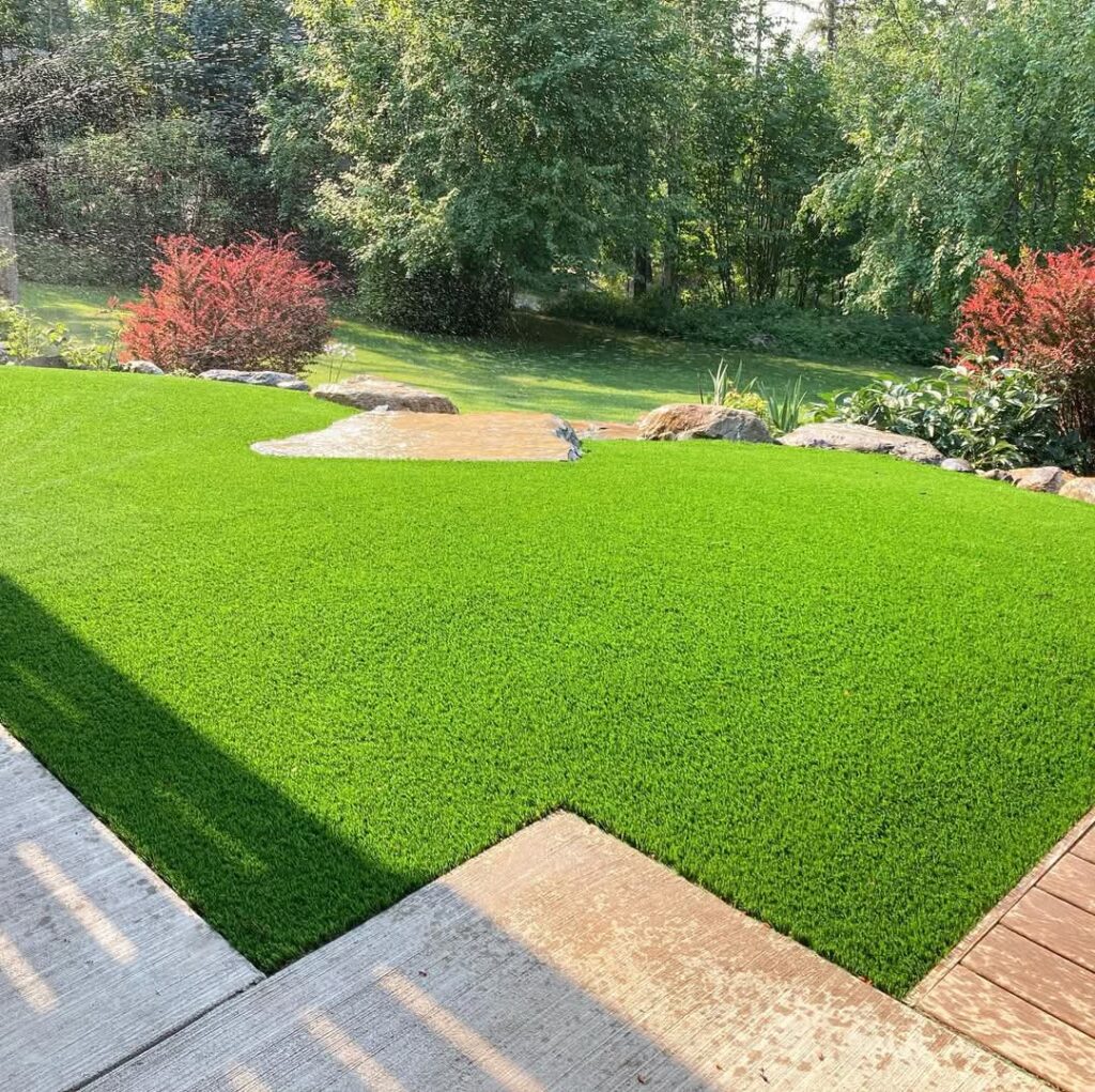 backyard makover by Mountainturfpros pro intallation team 